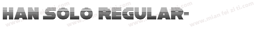 Han Solo Regular字体转换